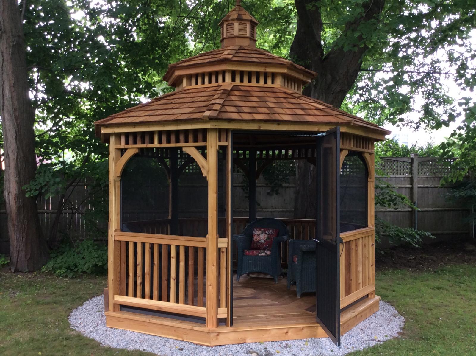 Octagon Gazebos Available Now Space Makers Sheds